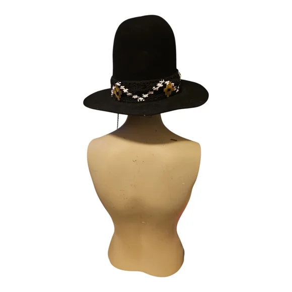 Greenpacha Black Wool Felt Hat with Feather Accent – NWOT - Picture 5 of 9